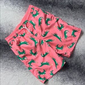 Cat & Jack Alligator and Pizza Themed Swim Trunks, Size: Youth Large (12-14)